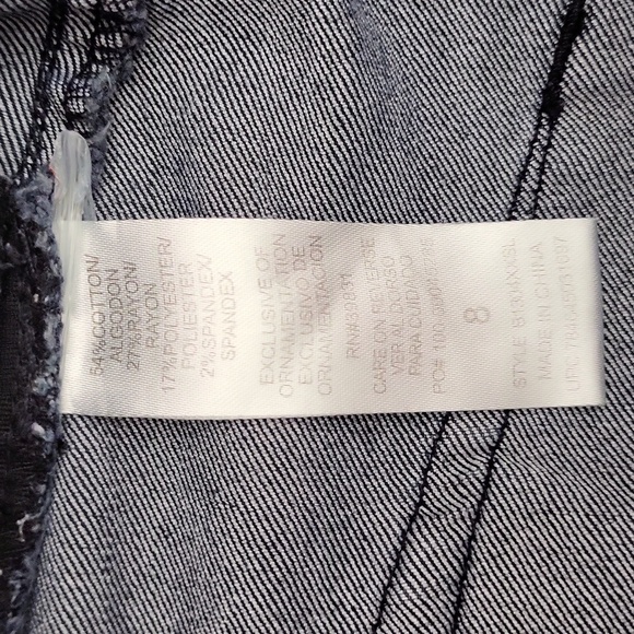 🛍Democracy Womens 8 Ab Technology Dark Wash Denim Jeans Cotton Tapered Leg - Picture 7 of 10